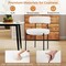 White Faux Sherpa Metal Dining Chairs Set of 2 with Curved Backrest and Padded Seat